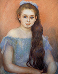 Pierre-Auguste Renoir Portrait of a Young Girl 2 oil painting reproduction