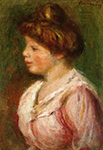 Pierre-Auguste Renoir Portrait of a Young Woman oil painting reproduction