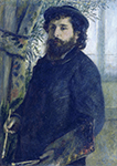 Pierre-Auguste Renoir Portrait of Claude Monet, 1875 oil painting reproduction