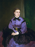 Pierre-Auguste Renoir Portrait of Mademoiselle Sicot, 1865 oil painting reproduction