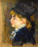 Pierre-Auguste Renoir Portrait of Margot (also known as Portrait of a Model), 1876 -77 oil painting reproduction