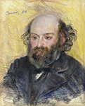 Pierre-Auguste Renoir Portrait of Paul Cezanne, 1880 oil painting reproduction