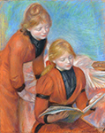 Pierre-Auguste Renoir Reading, 1889 oil painting reproduction