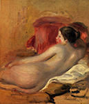 Pierre-Auguste Renoir Reclining Model , 1906 oil painting reproduction