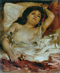 Pierre-Auguste Renoir Reclining Semi-Nude, 1872 oil painting reproduction