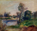 Pierre-Auguste Renoir Banks of the River, 1906 oil painting reproduction
