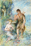 Pierre-Auguste Renoir Rural Scene oil painting reproduction