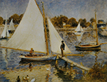 Pierre-Auguste Renoir Sailboats at Argenteuil, 1874 oil painting reproduction
