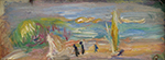 Pierre-Auguste Renoir Seaside Landscape oil painting reproduction