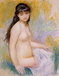 Pierre-Auguste Renoir Seated Bather, 1883 oil painting reproduction