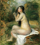 Pierre-Auguste Renoir Seated Bather oil painting reproduction