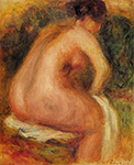 Pierre-Auguste Renoir Seated Female Nude, 1910 oil painting reproduction
