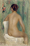 Pierre-Auguste Renoir Seated Nude Seeing from the Back, 1895 oil painting reproduction