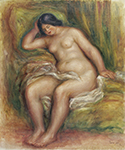 Pierre-Auguste Renoir Seated Nude, 1910 oil painting reproduction