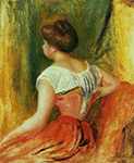Pierre-Auguste Renoir Seated Young Woman, 1896 oil painting reproduction