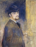 Pierre-Auguste Renoir Self Portrait at the Age of Thirty-Five, 1876 oil painting reproduction