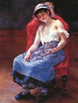 Pierre-Auguste Renoir Sleeping Girl, 1880 oil painting reproduction
