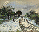 Pierre-Auguste Renoir Snowy Landscape, 1875 oil painting reproduction