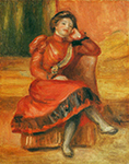 Pierre-Auguste Renoir Spanish Dancer in a Red Dress, 1896 oil painting reproduction