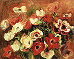 Pierre-Auguste Renoir Spray of Anemones oil painting reproduction