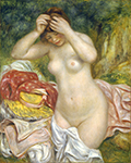 Pierre-Auguste Renoir Bather Arranging Her Hair, 1893 oil painting reproduction