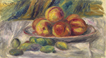 Pierre-Auguste Renoir Still Life - Peaches and Almond oil painting reproduction