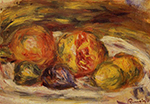Pierre-Auguste Renoir Still Life - Pomegranate, Figs and Apples - 1914 - 1915 oil painting reproduction