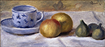 Pierre-Auguste Renoir Still Life with Blue Cup, 1800 oil painting reproduction
