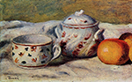 Pierre-Auguste Renoir Still Life with Cup and Sugar Bowl - 1904 oil painting reproduction