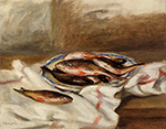 Pierre-Auguste Renoir Still Life with Fish - 1890 oil painting reproduction