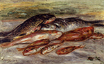 Pierre-Auguste Renoir Still Life with Fish - 1913 oil painting reproduction