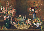 Pierre-Auguste Renoir Still Life with Flowers and Fruit, 1890 oil painting reproduction