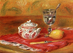 Pierre-Auguste Renoir Still LIfe with Glass and Lemon oil painting reproduction