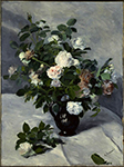 Pierre-Auguste Renoir Still Life with Roses, 1866 oil painting reproduction