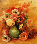 Pierre-Auguste Renoir Still Life with Roses, 1910 oil painting reproduction