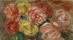 Pierre-Auguste Renoir Still Life with Roses, 1918 oil painting reproduction