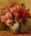 Pierre-Auguste Renoir Still Life with Roses oil painting reproduction