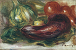 Pierre-Auguste Renoir Still Life with Squach, Tomatoes and Aubergin, 1915 oil painting reproduction