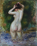 Pierre-Auguste Renoir Bather Viewing from the Back, 1890 oil painting reproduction