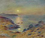 Pierre-Auguste Renoir Sunset at Douarnenez, 1883 oil painting reproduction