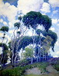 Guy Rose Laguna Eucalyptus, 1917 oil painting reproduction
