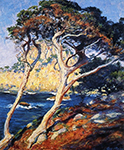 Guy Rose Point Lobos Trees, 1919 oil painting reproduction