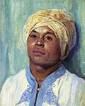 Guy Rose Portrait of an Algerian, 1800 oil painting reproduction