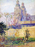 Guy Rose Study for The Cathedral, Tours oil painting reproduction