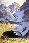 Guy Rose The Blue Pool near Mt. Whitney oil painting reproduction