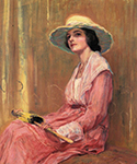 Guy Rose The Model, 1919 oil painting reproduction