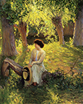 Guy Rose Warm Afternoon, 1910 oil painting reproduction