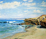 Guy Rose La Jolla Beach oil painting reproduction