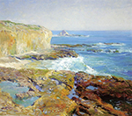 Guy Rose Laguna Rocks, Low Tide, 1915-16 oil painting reproduction