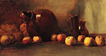 Guy Rose Still LIfe. Jug with Fruit, 1888 oil painting reproduction